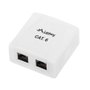 Lanberg Roseta de superficie OS6-0002-W Cat.6 FTP 2x RJ-45 Blanco